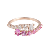 Henri Noël Ring Pippa Pink Sapphire & Diamond Ring