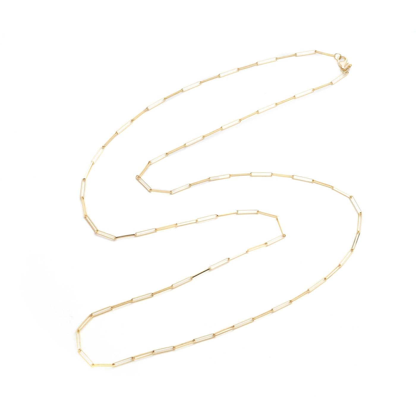 Heritage Jewelry New York Necklace + Paperclip 32" Chain in 18k Gold Roman / Large