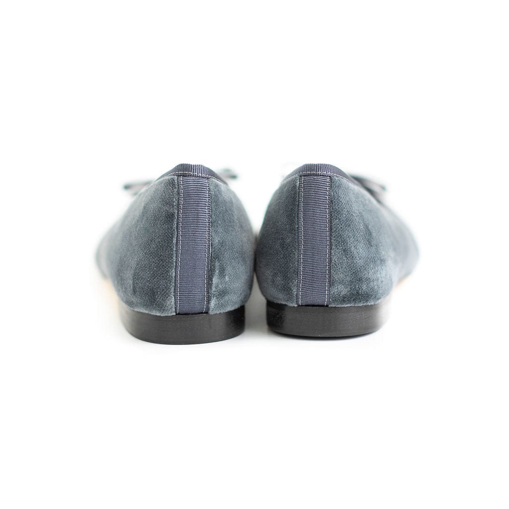 House of Zalo Footwear Beba Charcoal Velvet
