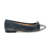 House of Zalo Footwear Beba Charcoal Velvet