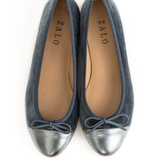 House of Zalo Footwear Beba Charcoal Velvet