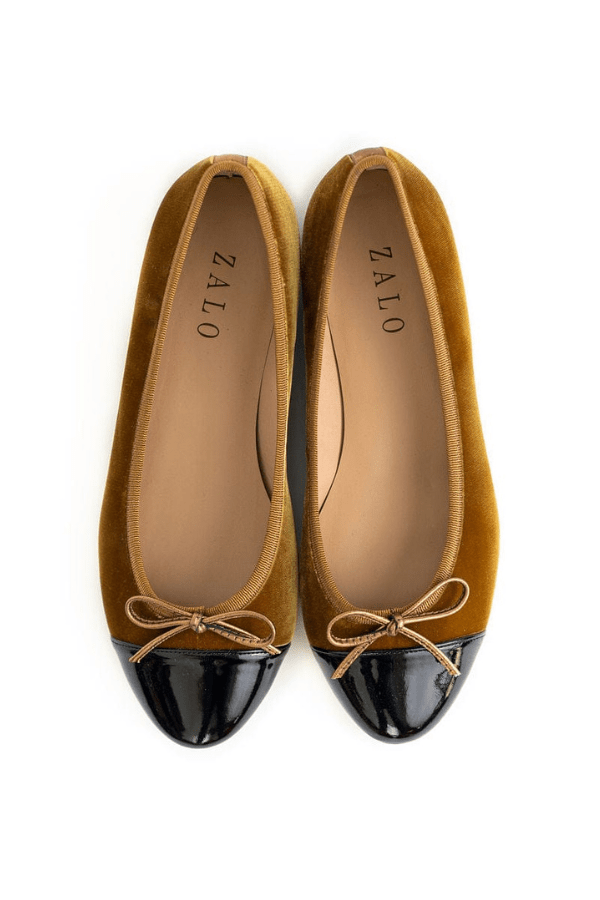 House of Zalo Footwear Beba Curry Velvet
