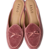 House of Zalo Footwear Bow Mule Rose