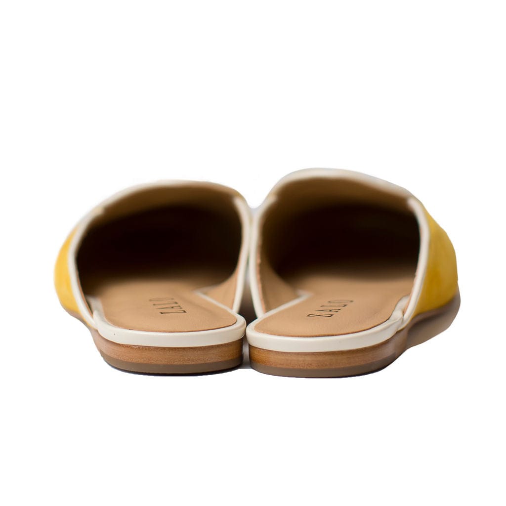 House of Zalo Footwear Bow Mule Saffron