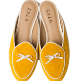 House of Zalo Footwear Bow Mule Saffron