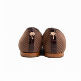 House of Zalo Footwear Chocolate Raffia Slipper