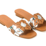 House of Zalo Footwear Flora Slide Tan