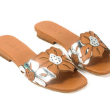 House of Zalo Footwear Flora Slide Tan