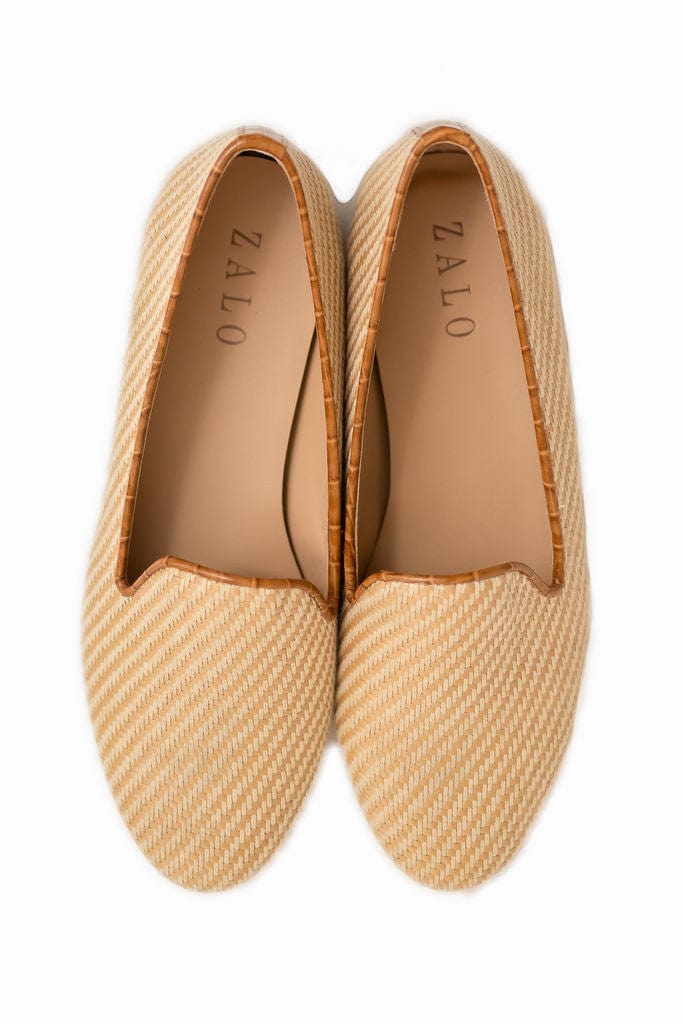 House of Zalo Footwear Natural Raffia Slipper