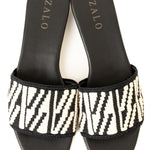 House of Zalo Footwear Playa Slide Black