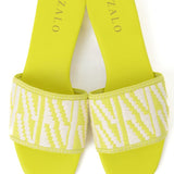 House of Zalo Footwear Playa Slide Lemon