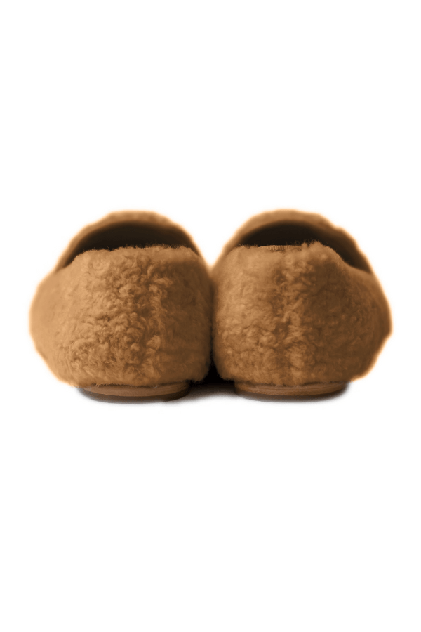 House of Zalo Footwear Shearling Slipper Tan