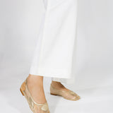 House of Zalo Footwear Sylvie Shell Ballet Gold