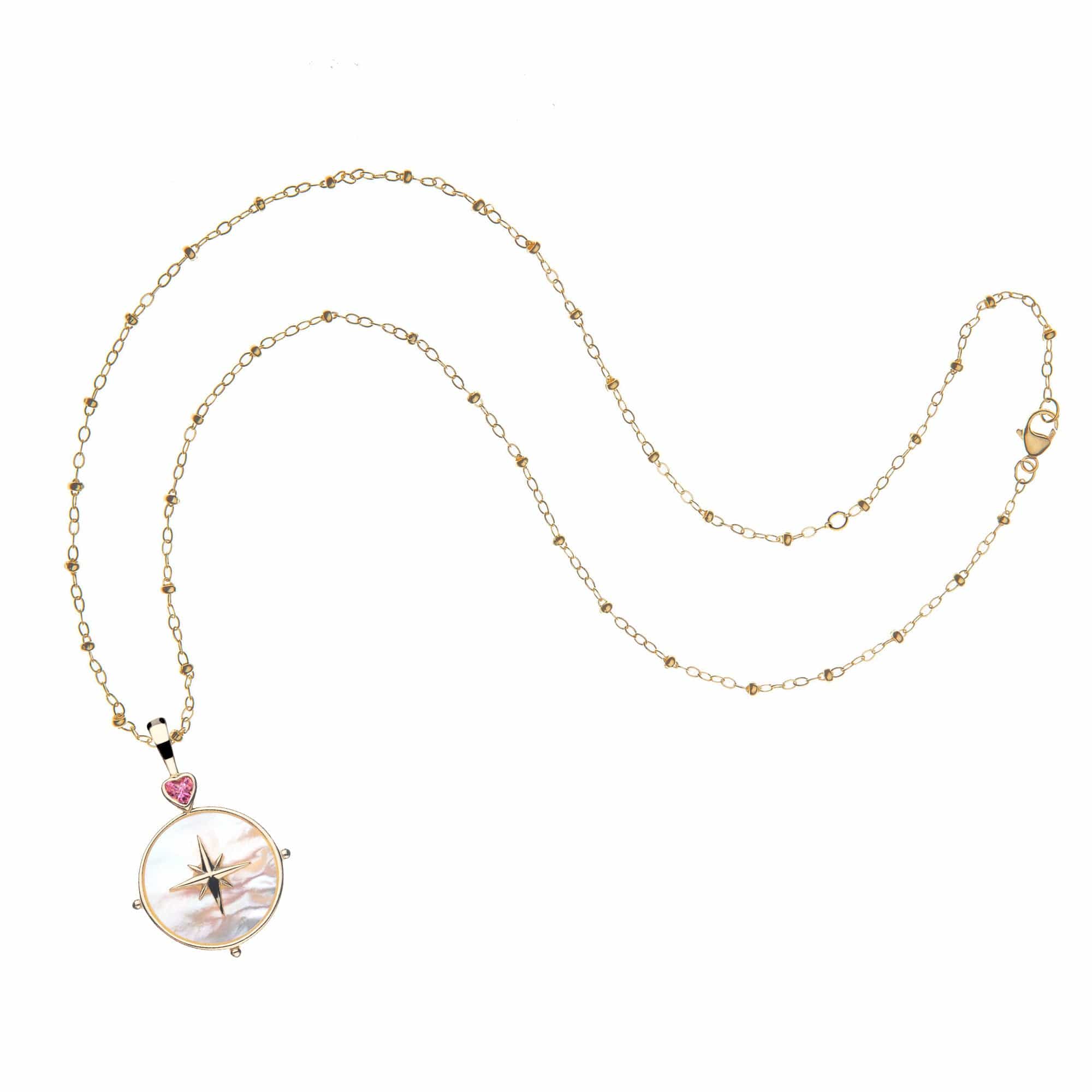 Jane Win Forever Mother of Pearl North Star Pendant