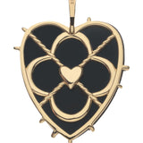 Jane Win Jane Win Necklace Love Carry Your Heart Pendant in Black Onyx