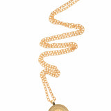 Jane Win Jane Win Necklace 32" Mini Twist Chain Lucky JW Original Pendant Coin