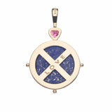 Jane Win Love Lapis Heart & Arrows Pendant