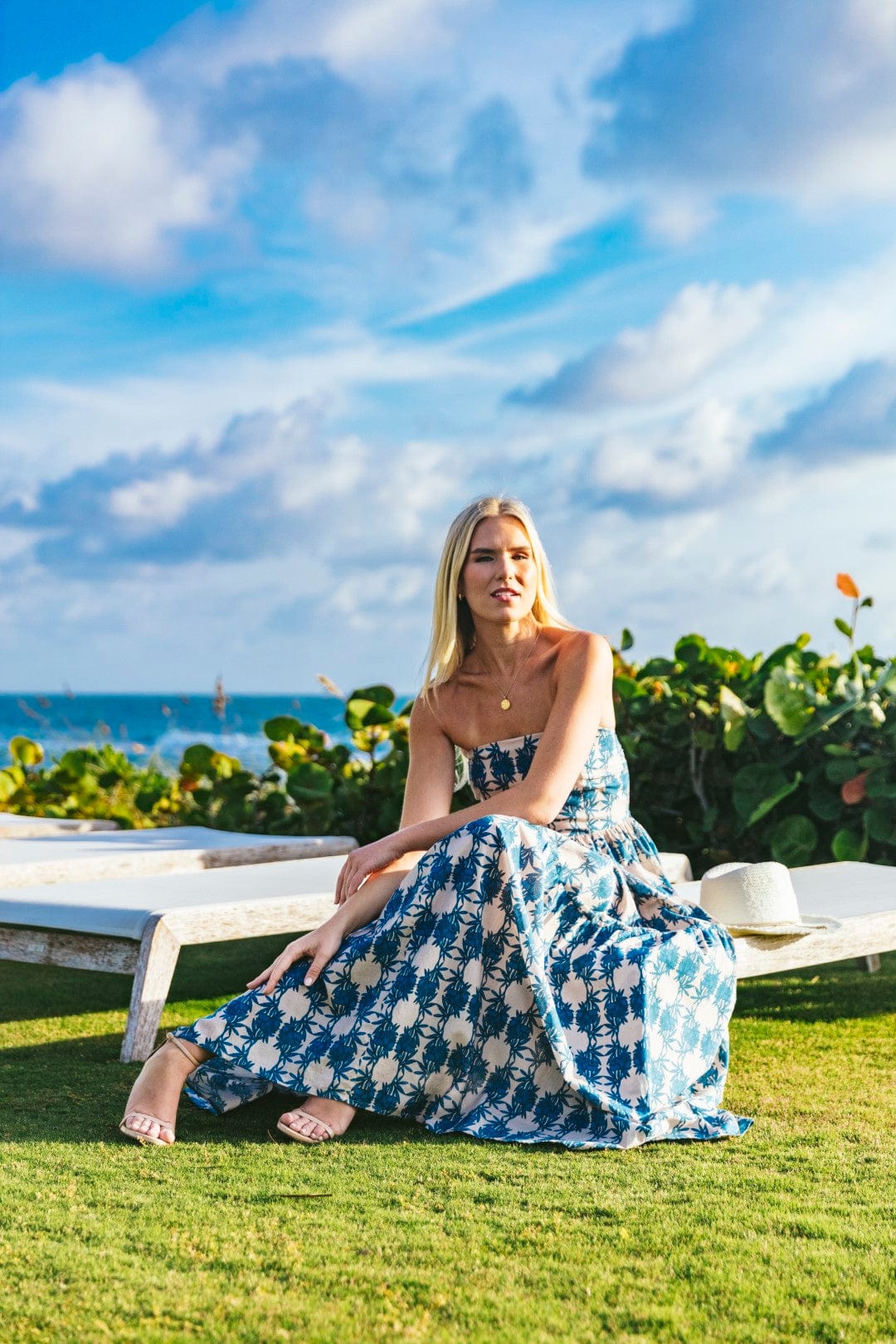 Kahora Palm Beach Dress Barbie Dress | Trellis Sky