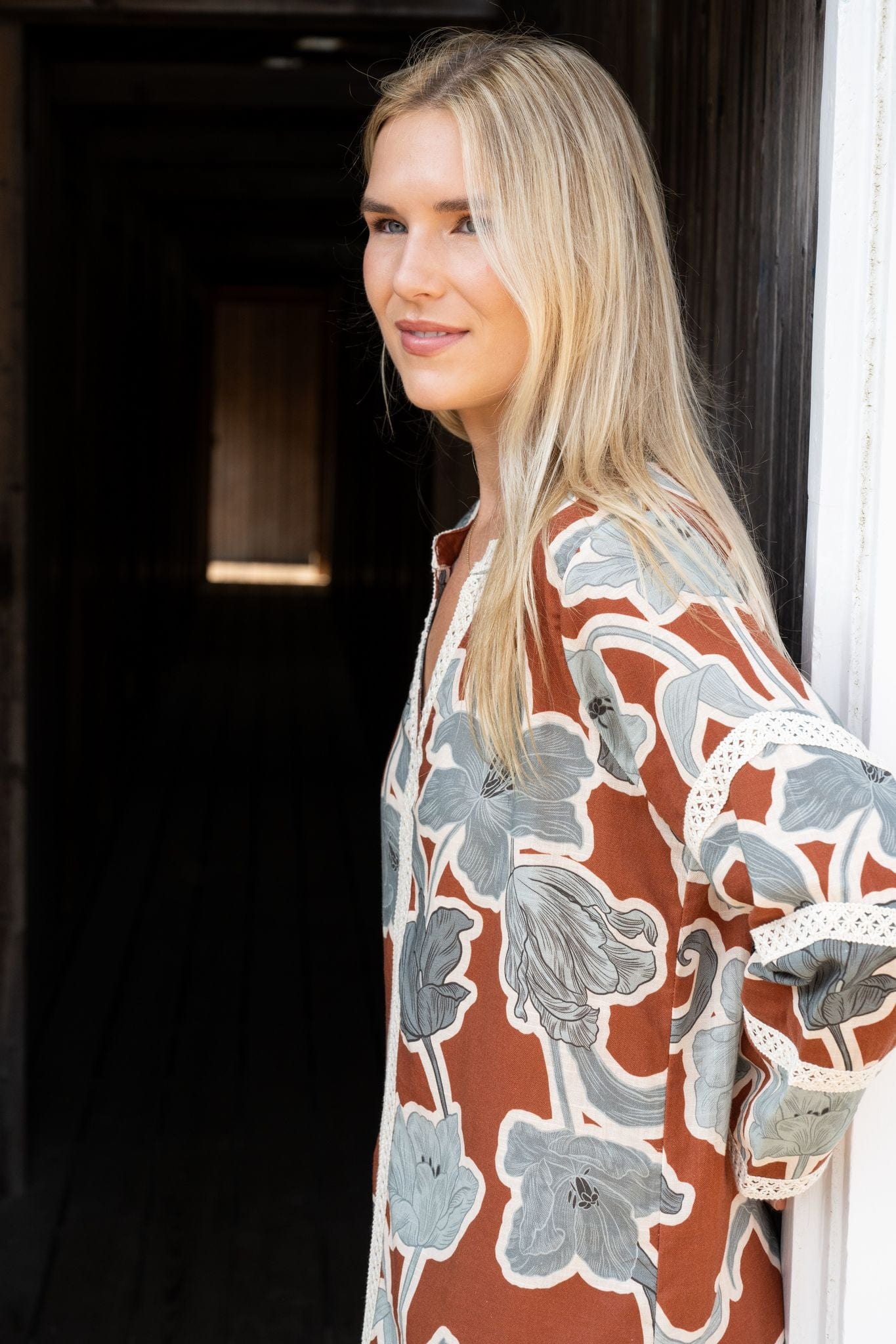 Kahora Palm Beach Dress Bardot Merrain | Coco