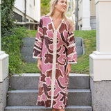 Kahora Palm Beach Dress Bardot Merrain | Pink