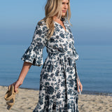Kahora Palm Beach Dress Joanna Dress | Blue Dahlia