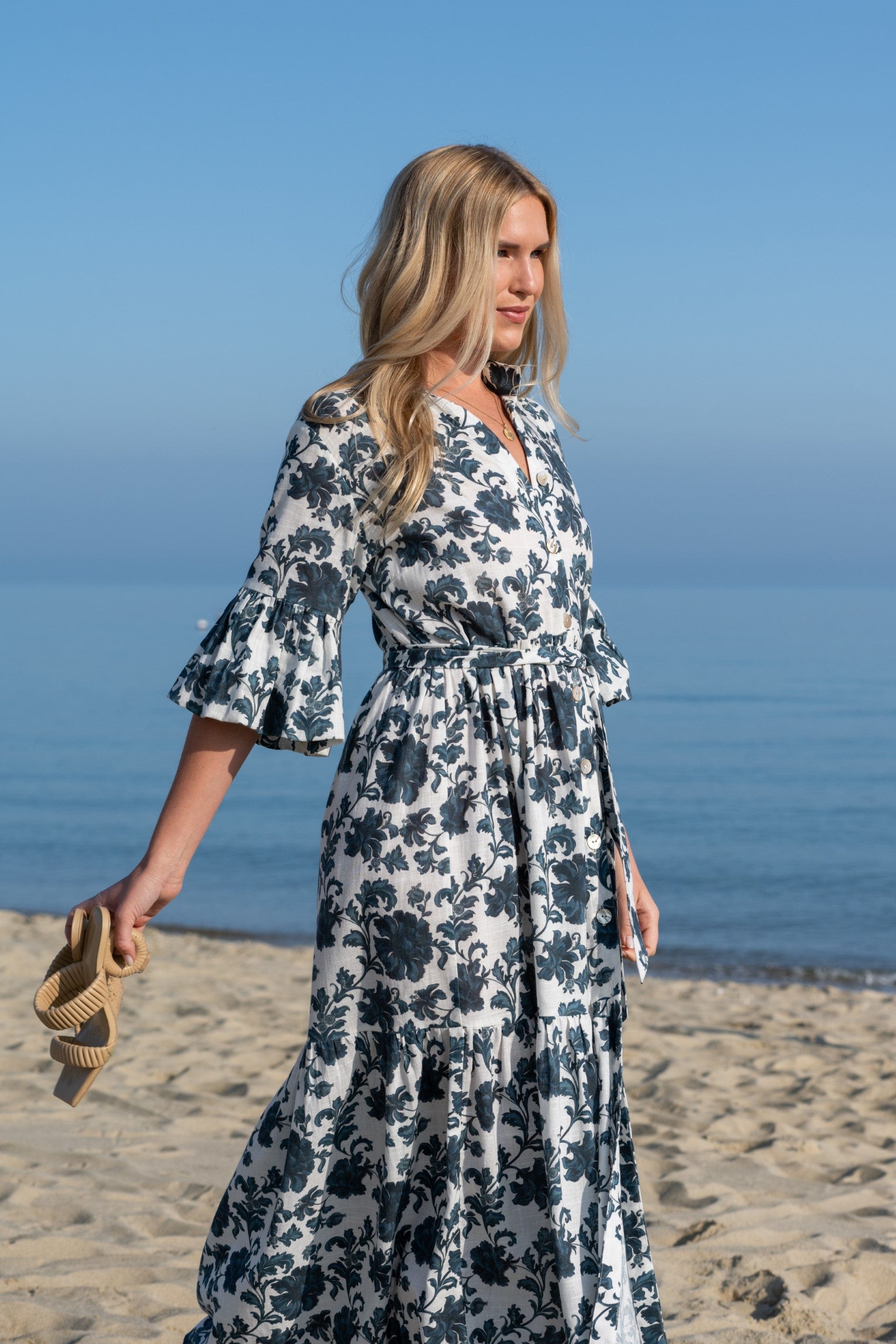 Kahora Palm Beach Dress Joanna Dress | Blue Dahlia