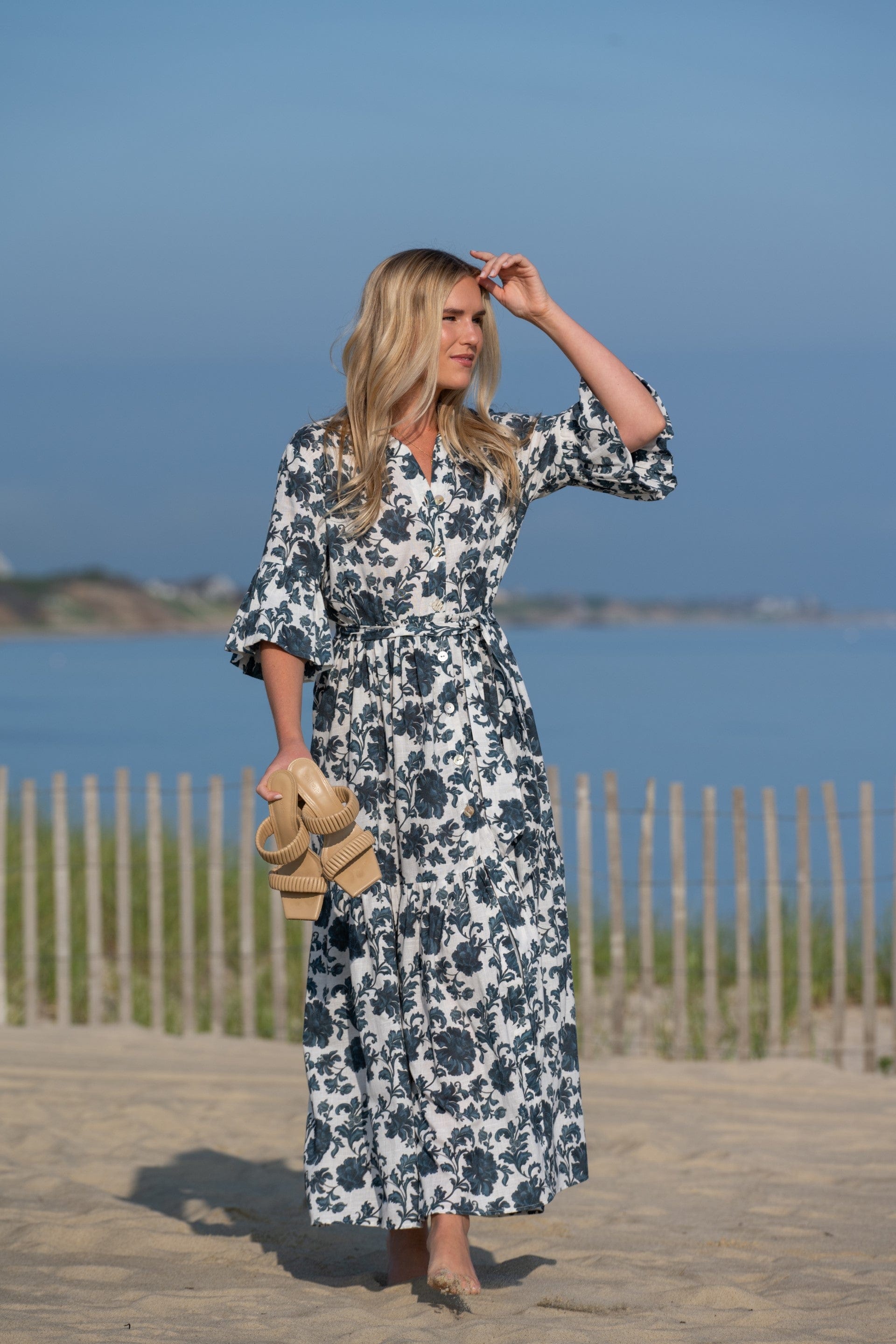 Kahora Palm Beach Dress Joanna Dress | Blue Dahlia