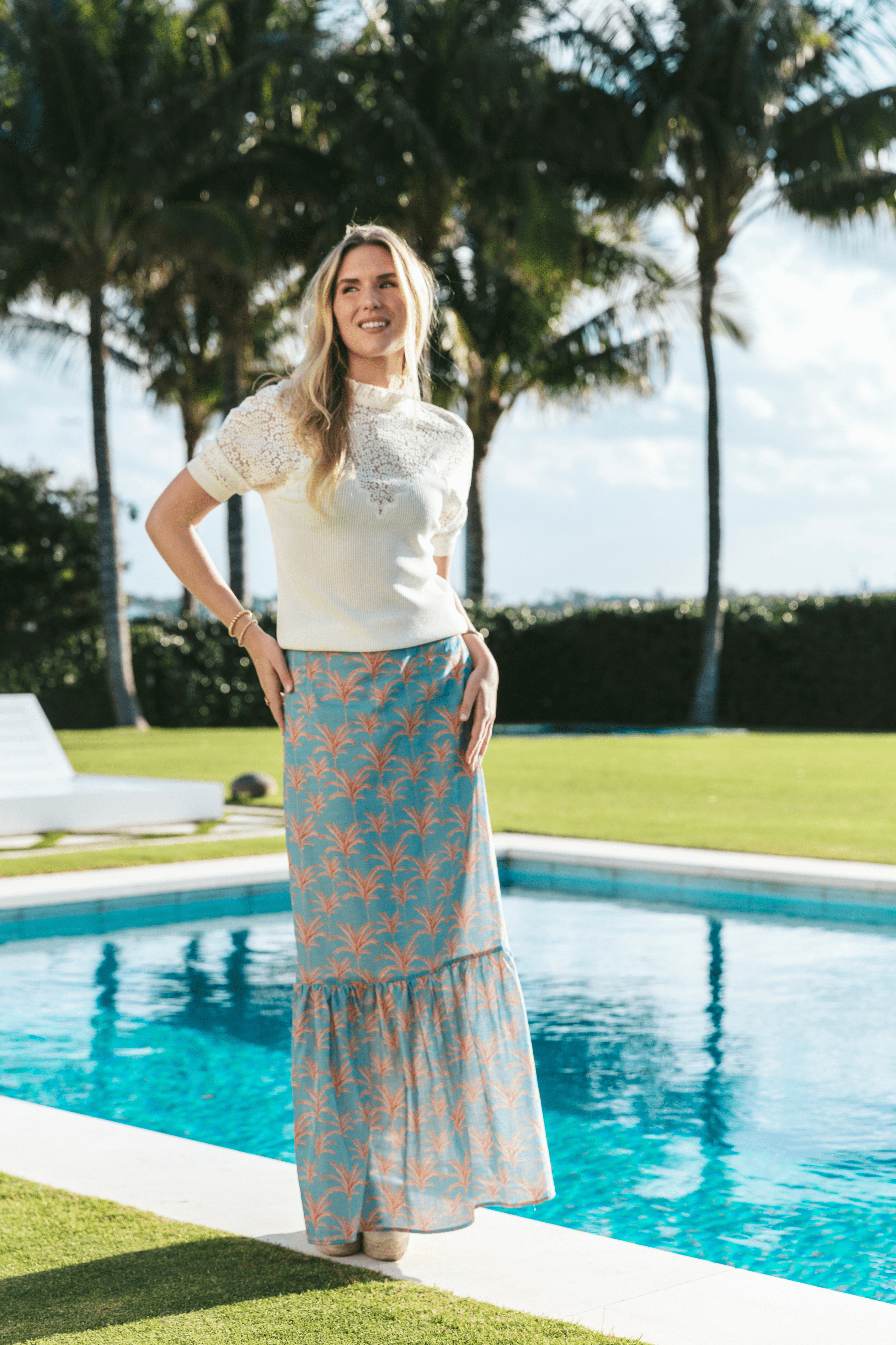 Kahora Palm Beach Skirt Lizzie Linen Skirt | Callista Palm