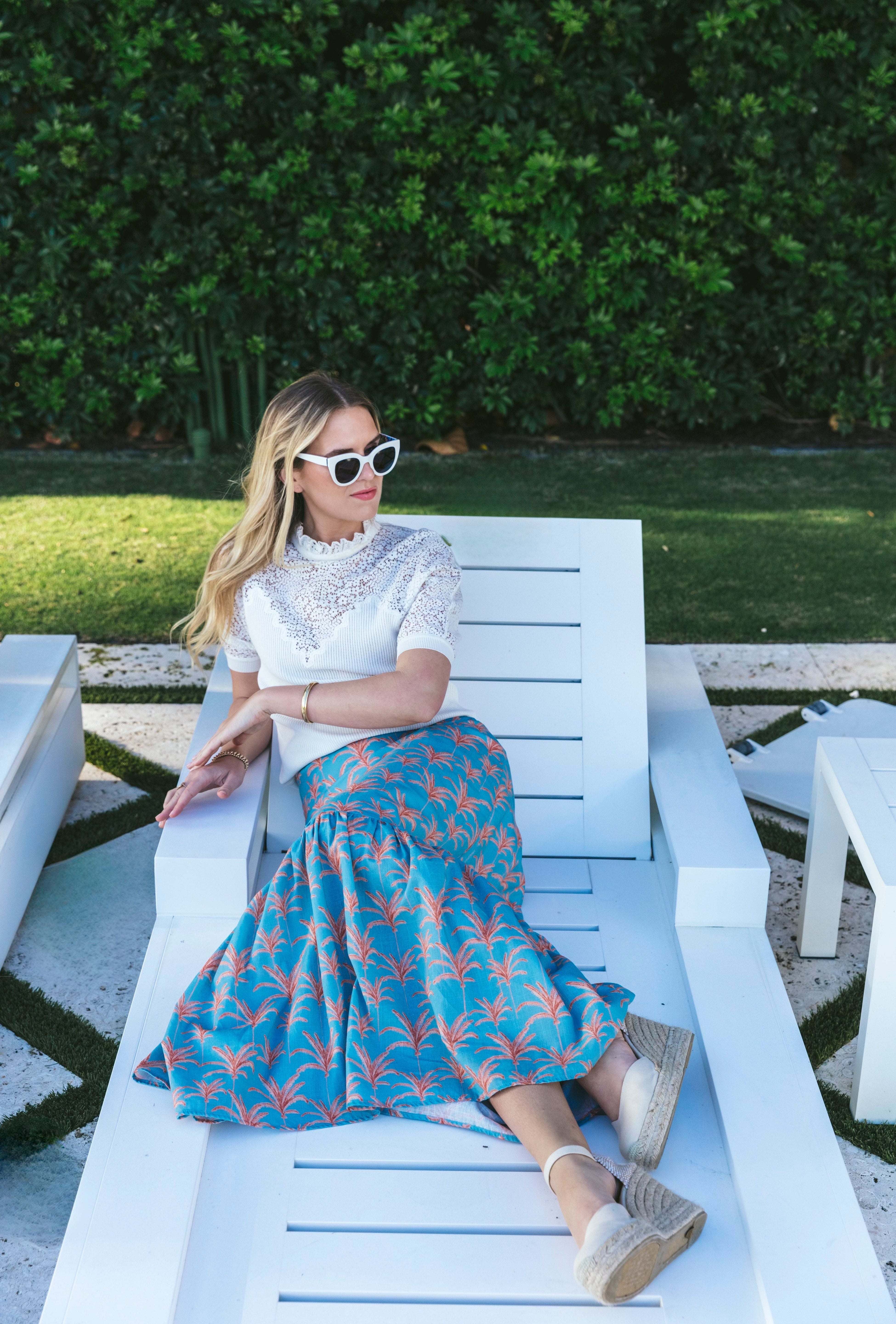 Kahora Palm Beach Skirt Lizzie Linen Skirt | Callista Palm