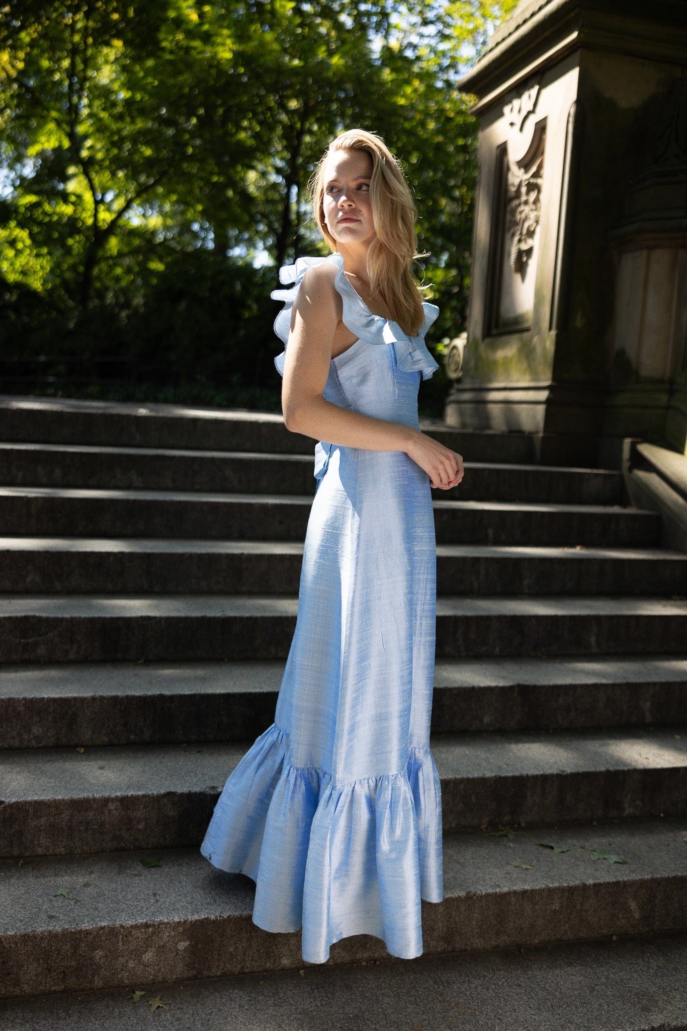 Louise New York The Camille Dress in Powder Blue