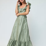 Louise New York Sage / XS The Camille Dress in Sage