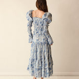 Loulou La Dune Dress Gracie Set in Blue