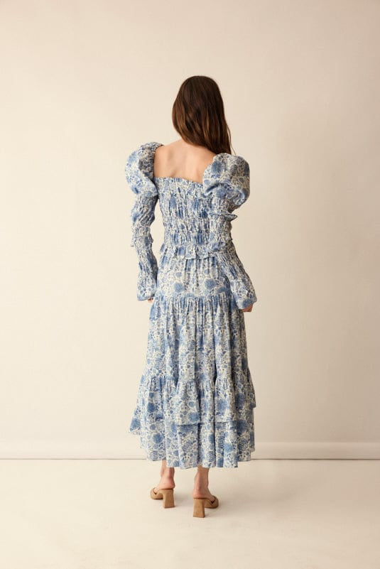 Loulou La Dune Dress Gracie Set in Blue
