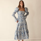 Loulou La Dune Dress Gracie Set in Blue