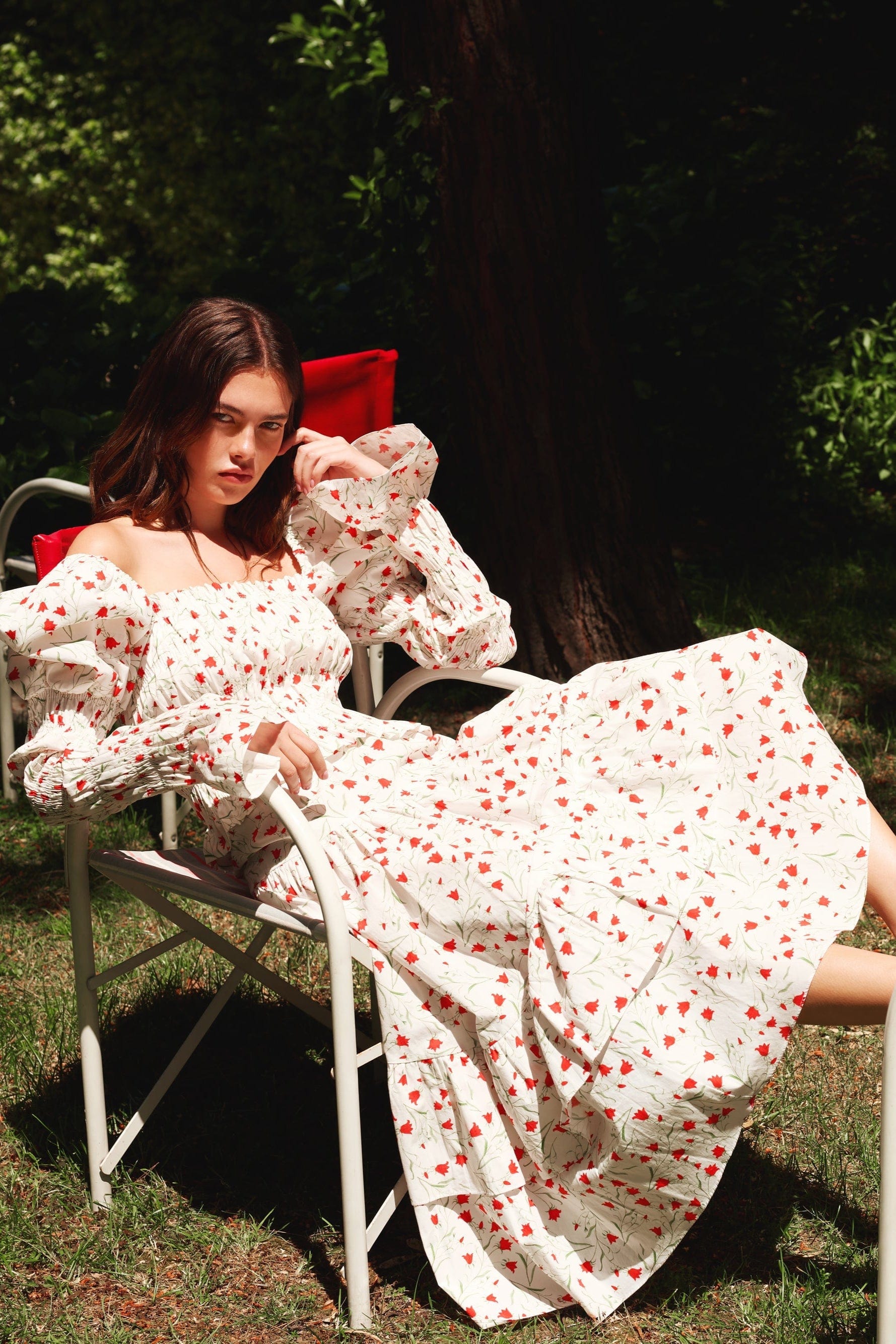 Loulou La Dune Dress Gracie Set in Red