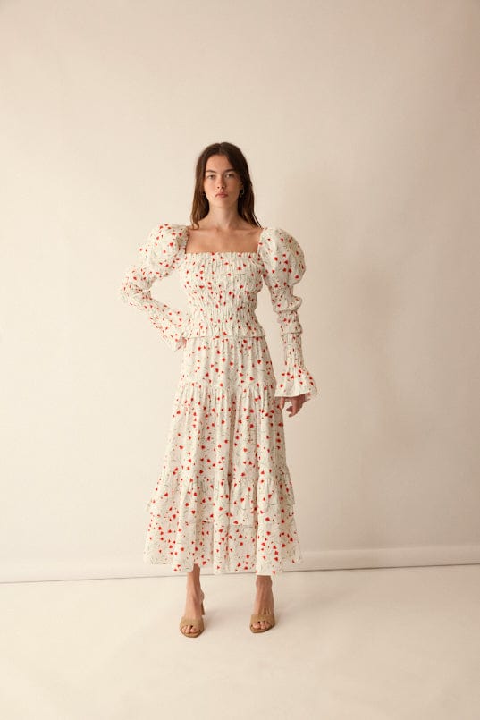 Loulou La Dune Dress Gracie Set in Red