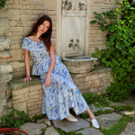 Loulou La Dune Dress Lily Set in Blue