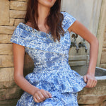 Loulou La Dune Dress Lily Set in Blue