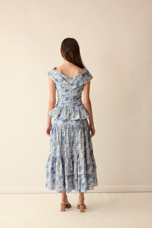 Loulou La Dune Dress Lily Set in Blue