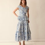 Loulou La Dune Dress Lily Set in Blue