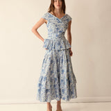 Loulou La Dune Dress Lily Set in Blue
