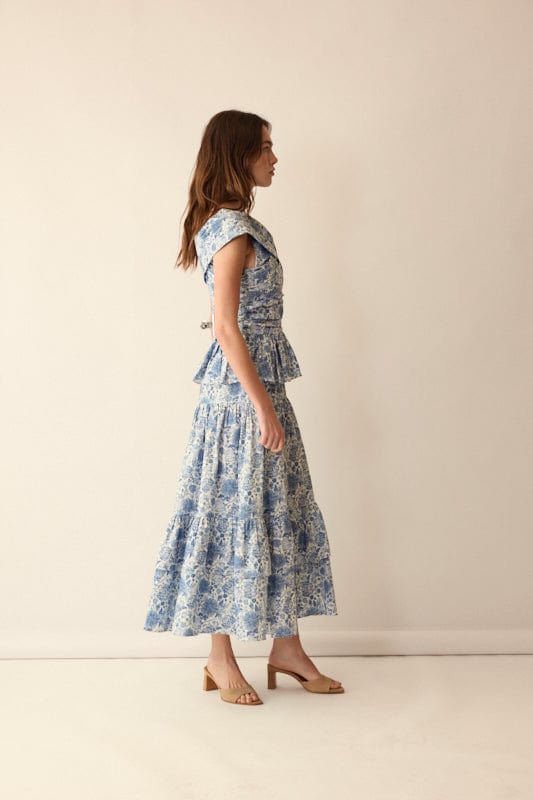 Loulou La Dune Dress Lily Set in Blue