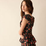Loulou La Dune Dress Lily Set in Midnight Garden