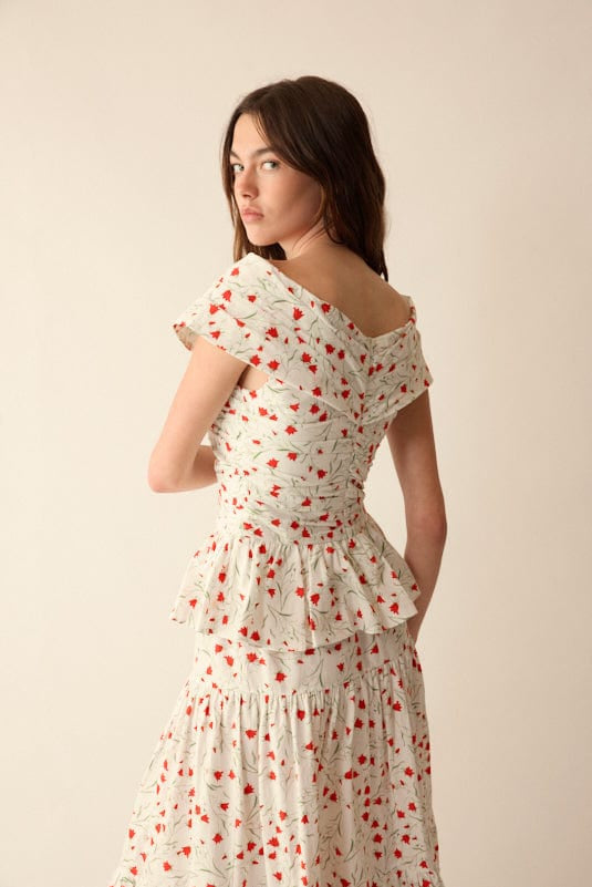 Loulou La Dune Dress Lily Set in Red
