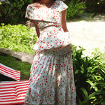 Loulou La Dune Dress Lily Set in Red