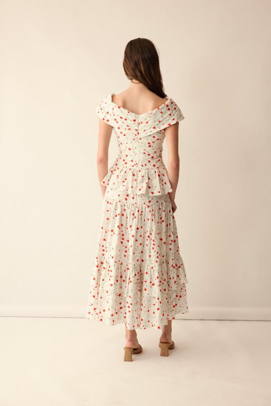Loulou La Dune Dress Lily Set in Red