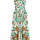 Loulou La Dune Dress Lily Set in Sage Green