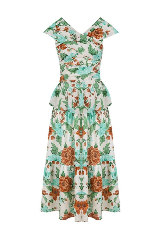 Loulou La Dune Dress Lily Set in Sage Green