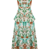 Loulou La Dune Dress Lily Set in Sage Green