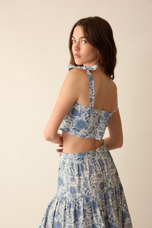 Loulou La Dune Dress Mia Set in Blue
